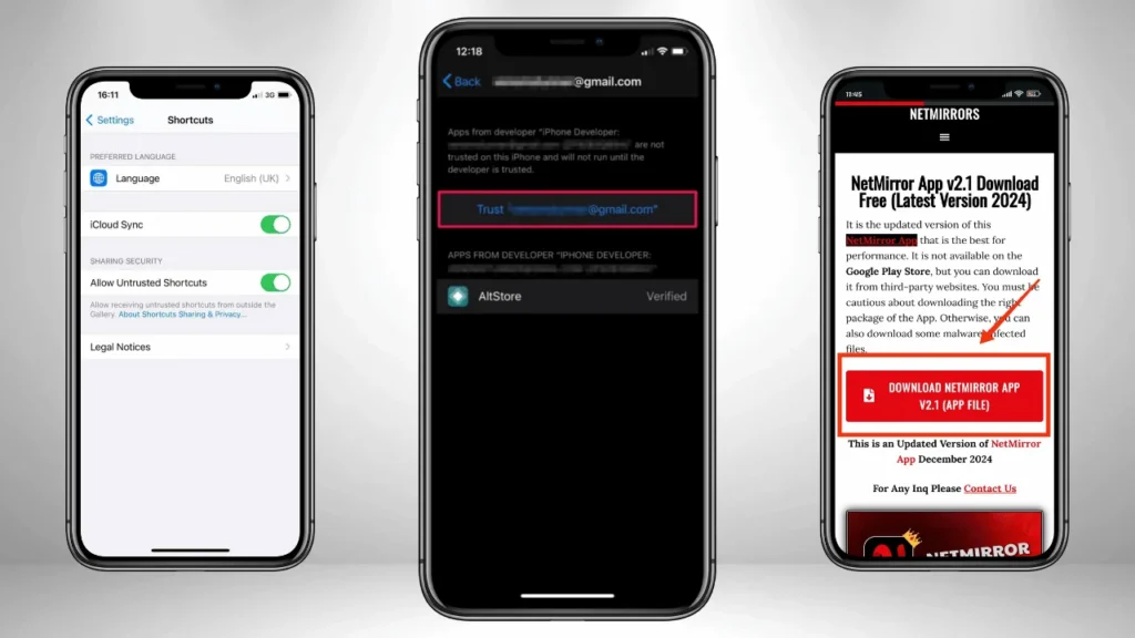 downloading and installing netmirror app on ios by Netmirror Hub Online
