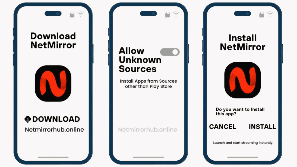 how to download netmirror apk & install on android